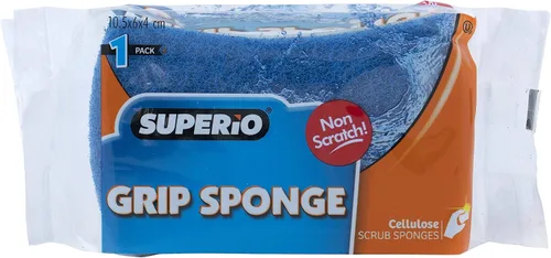 Miniatura 3 de Esponja exfoliante antiarañazos con un agarre cómodo, esponja de cocina resistente de doble cara, esponja de celulosa, sin arañazos, con juego
