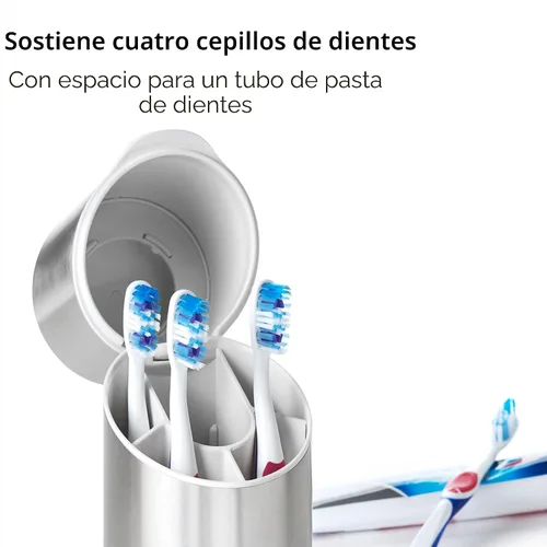 Miniatura 2 de OXO Good Grips - Organizador de cepillos de dientes de acero inoxidable, organizador y almacenamiento de baño, soporte para cepillos de dientes