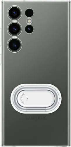 Miniatura 7 de Samsung Funda protectora para Galaxy S23 Ultra Clear Gadget con empuñadura, soporte, material premium, soporte desmontable para accesorios, versión