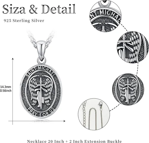Miniatura 2 de Mandala Necklace 925 Sterling Silver Lotus Flower Necklace, Om Necklace Vintage Viking Amulet Pendan Necklacet Gift