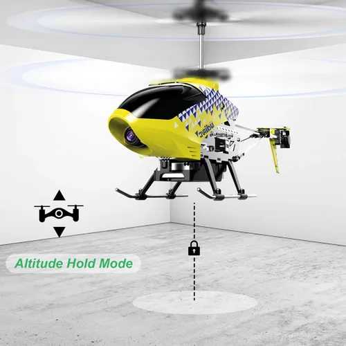 Miniatura 3 de Cheerwing U12S Mini helicóptero RC con cámara helicóptero de control remoto para niños y adultos Amarillo