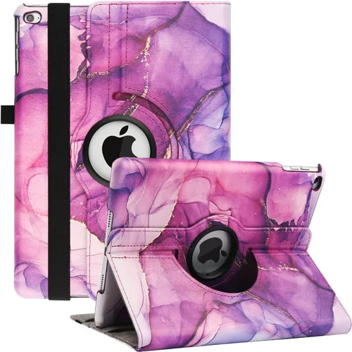 Miniatura 13 de Funda giratoria para iPad de 9ª generación 2021 / iPad de 8ª generación 2020 / iPad de 7ª generación 10.2" 2019, funda tipo folio con soporte Rojo 01