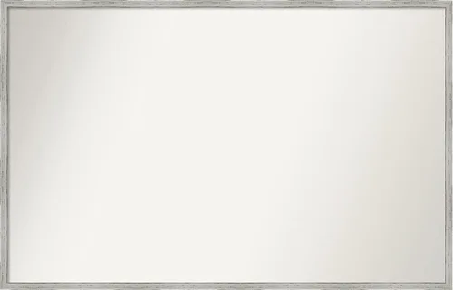 Miniatura 595 de Amanti Art Espejo de baño blanco para sobre el fregadero, 32 x 45 pulgadas, espejo de tocador rectangular blanco esbelto, marco de madera moderno
