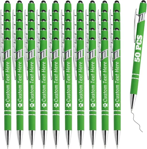 Miniatura 68 de Bolígrafos personalizados con grabado de nombre personalizado, bolígrafos de punta de lápiz con punta de lápiz personalizada, bolígrafos de Azul