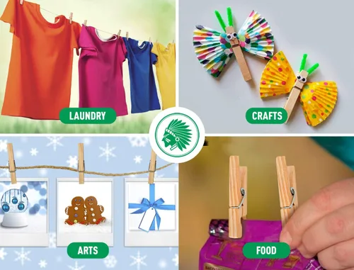 Miniatura 9 de Eldorado Pinzas para ropa, madera ntural estándar, a prueba de manchas, 3 pulgadas, paquete de 2400 unidades, para uso diario, ropa, toallas