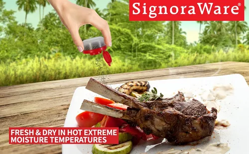 Miniatura 4 de SIGNORAWARE - Salero y pimentero a prueba de humedad, mini salero para ir de campamento, picnic al aire libre, cocina, loncheras, juego de especias