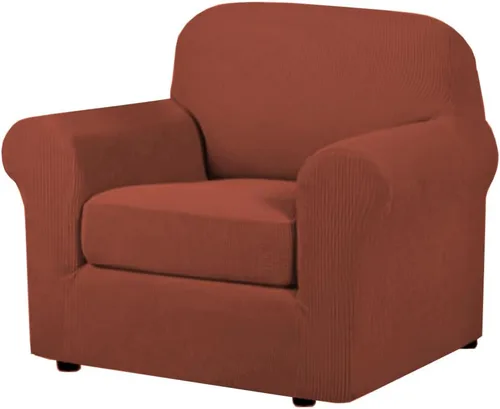 Miniatura 133 de H.VERSAILTEX - 3 fundas de sofá elásticas para 2 cojines de sofá. Fundas para muebles de sala de estar (funda base más 2 fundas de cojín de asiento)