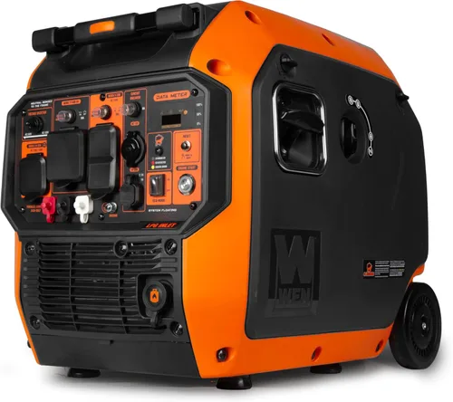 Miniatura 13 de WEN DF450i - Generador inversor portátil súper silencioso de 4500 vatios de combustible dual listo para autocaravanas con apagado de combustible