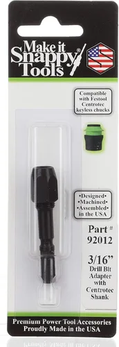 Miniatura 4 de Make it Snappy Herramientas Adaptador de broca de 1/4 pulgadas, compatible con portabrocas Festool Centrotec #92016