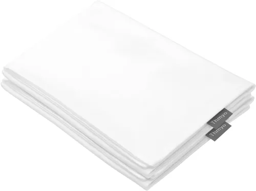 Miniatura 21 de Thmyo - Paquete de 2 fundas de almohada de algodón sólido decorativas cuadradas, fundas de almohada DIY, fundas de almohada en blanco