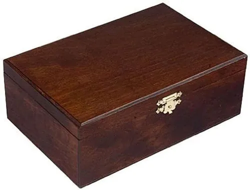 Miniatura 2 de Caja de madera con 6 piezas de ajedrez de torneo por Wegiel