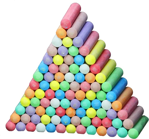 Miniatura 9 de JOYIN 120 tizas para acera para niños, caja gigante, no tóxica, jumbo, color jumbo, lavable, tiza para acera para niños pequeños en 10