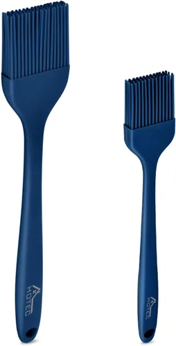 Miniatura 6 de HOTEC Cepillos para glasear resistentes al calor de 600 ℉, cepillo de repostería de silicona sin BPA, para untar aceite, mantequilla, salsa, adobos