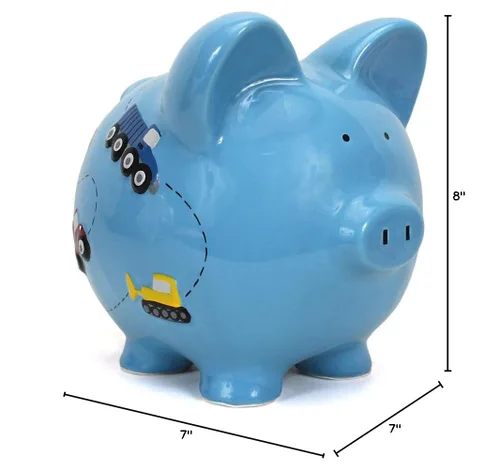 Miniatura 4 de Child to Cherish Cerdito de cerámica, diseño de globo aerostático