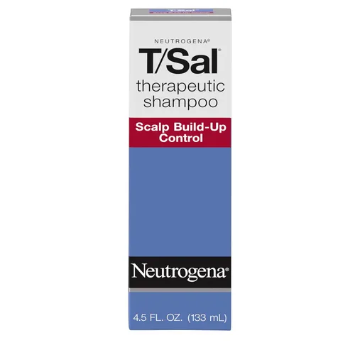 Neutrogena T/Sal Champú terapéutico para la caspa, control de la acumulación del cuero cabelludo, ácido salicílico al 3%, tratamiento de psoriasis
