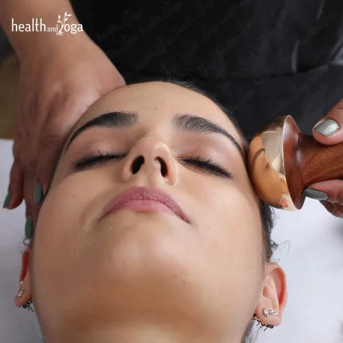 Miniatura 10 de SoulGenie HealthAndYoga™ BronzLift Kansa Masajeador facial y vial de prueba de aceite facial Kumkumadi - Kansa Wand Ayurveda Beneficios del bronce