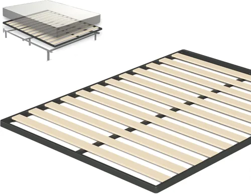 Miniatura 3 de Zinus Deepak - Base de listones de madera de montaje fácil de 1.6 pulgadas, reemplazo de base para la cama, tamaño matrimonial