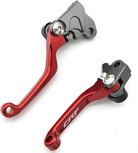 Miniatura 2 de Palancas de embrague y freno pivotantes para Dirt Bike CRF125F CRF 125 F 125FB 2020 2021 2022 2023 2024 2025 CNC plegables en rojo
