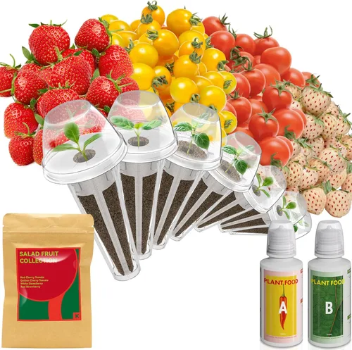 Miniatura 10 de Kit de semillas de frutas Inbloom para AeroGarden, Ahopegarden, GARDENCUBE, MUFGA, sistema de cultivo hidropónico iDoo, 7 cápsulas