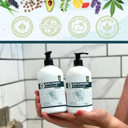 Miniatura 7 de Zatural Neem Shampoo Limpiador suave para cuero cabelludo y cabello con extractos botánicos Lavado hidratante para suavidad, volumen y brillo
