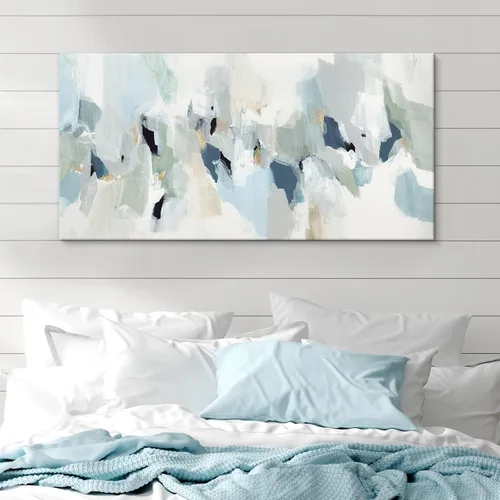Miniatura 24 de 7Fisionart Abstract Coastal Ocean Beach Wall Art Blue Sea Waves Canvas Print Neutral Pastel Seascape Poster Modern Minimalist Coastal Wall Decor For