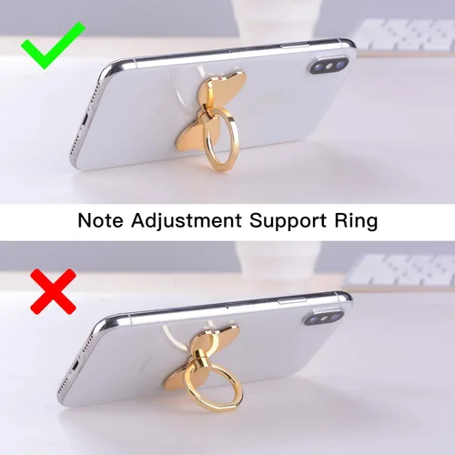 Miniatura 5 de PZOZ Soporte de metal para teléfono celular, soporte de estabilidad, soporte trasero plegable de agarre de mano, gancho de montaje en automóvil