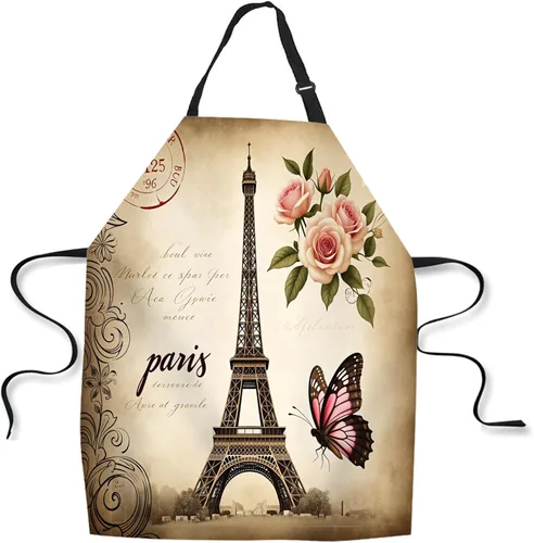 Miniatura 23 de Delantal de Cocina Faro con Puesta de Sol Delantal para Hornear en Casa Chef Delantal Impermeable para Mujeres y Hombres 31X27 Pulgadas