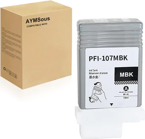 Miniatura 11 de PFI-107 Cartucho de tinta de repuesto para Canon PFI-107 PFI107 PFI-107BK PFI107BK 130ML para Canon imagePROGRAF iPF670 iPF680 iPF685 iPF770 iPF780