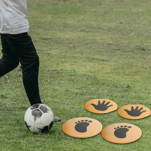 Miniatura 2 de Baluue 2 pares de marcadores de entrenamiento de fútbol, marcadores puntuales, fútbol, baloncesto, deportes, velocidad, agilidad, entrenamiento