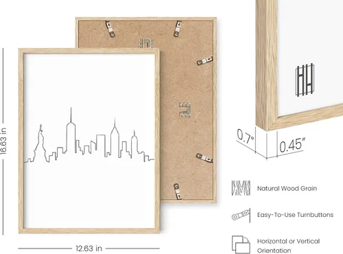 Miniatura 3 de HAUS AND HUES Arte de pared de Nueva York en blanco y negro, imágenes de horizonte de la ciudad de Nueva York para decoración, arte de horizonte