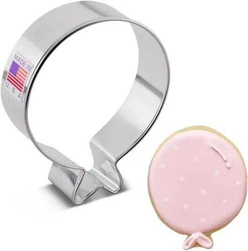 Cortador de galletas con globo de 3.25 pulgadas, fabricado en Estados Unidos por Ann Clark