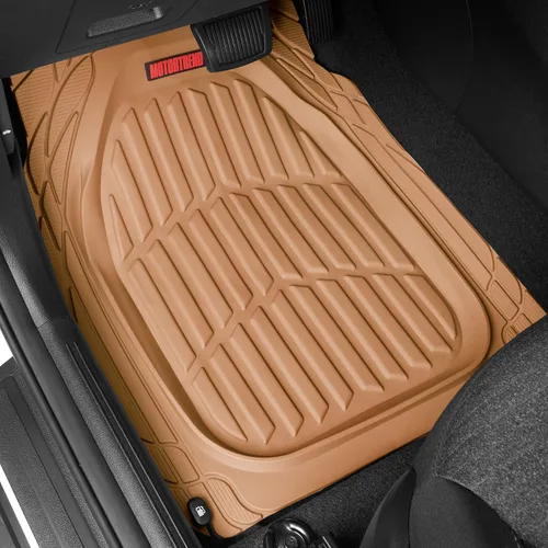 Miniatura 2 de Motor Trend - MT-921-BG Flextough Tortuga - Alfombrillas de goma resistentes para coche, SUV, furgoneta y camión - Protección para todo tipo de Beige