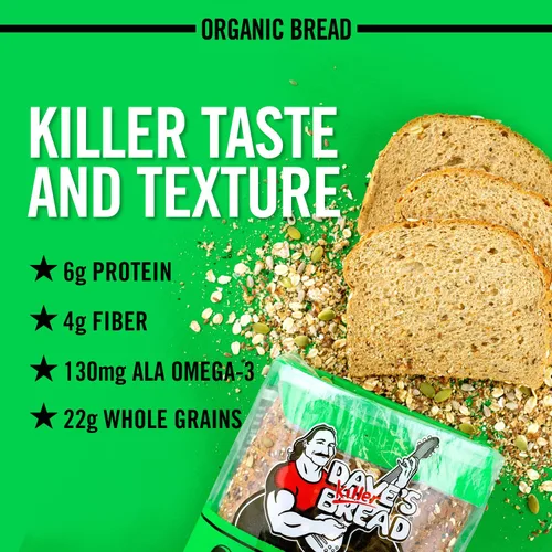 Miniatura 4 de Dave's Killer Bread 21 granos enteros y semillas, pan orgánico de grano entero, pan de 27 onzas