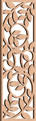 Miniatura 169 de 9 3/8"W x 24 3/8"H x 1/4"T Utica Decorativo Fretwork Madera Paneles de Pared, Abedul