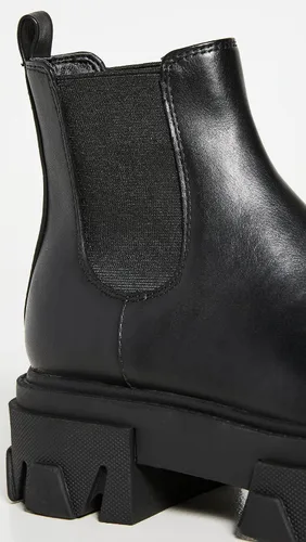 Miniatura 5 de Sam Edelman Daelyn - Botines de combate con tacón grueso y punta redondeada, color rojo