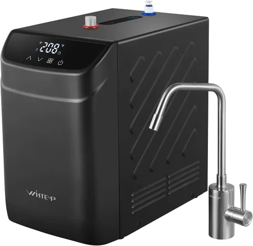 Miniatura 10 de Dispensador de agua caliente instantáneo WINTEMP, tanque de acero inoxidable de 3.4 cuartos con grifo de agua fría y caliente debajo del fregadero