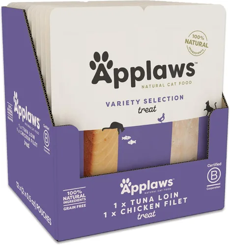 Miniatura 13 de Applaws Golosinas naturales para gatos, sin granos, un solo ingrediente, filete de proteína entera, aperitivos saludables sin aditivos artificiales