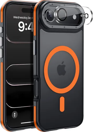 Miniatura 56 de Funda para iPhone 17 Pro Max con protector de lente de cámara [protección de grado militar de 10 pies] compatible con MagSafe a prueba de golpes