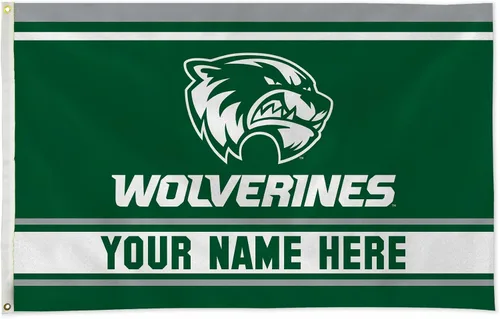 Miniatura 58 de Rico Industries NCAA Abilene Christian Wildcats - Bandera estándar personalizada de 3 x 5 pies, fabricada en los Estados Unidos, decoración