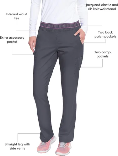 Miniatura 4 de Med Couture Touch Yoga 2 - Pantalón de bolsillo tipo cargo para mujer
