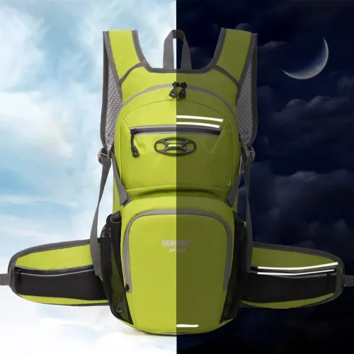 Miniatura 7 de Mochila de senderismo impermeable para ciclismo, 15L, ligera, duradera, para esquí, snowboard, correr, ciclismo MTB Lima