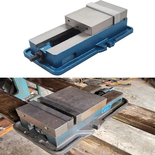Miniatura 2 de 3In x 2.95In CNC Fresadora Tornillo de banco de bloqueo de tornillo de banco, sin tornillo de abrazadera base, sujeción de alta precisión