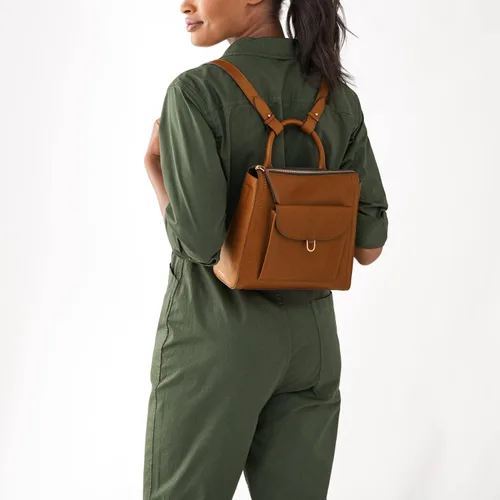 Miniatura 5 de Fossil Parker - Mini mochila de cuero para mujer, Saddle