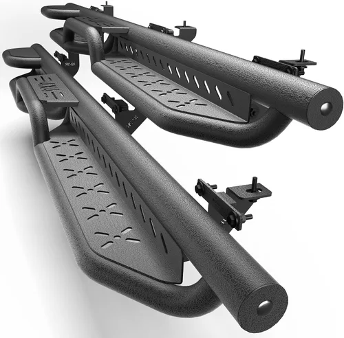 Miniatura 34 de Estribos para Wrangler JK 2007-2018, pasos de trabajo de acero resistente Heavy-Duty Work Steps, 550-LB Capacity, Easy Cab & Bed Access, Jobsite