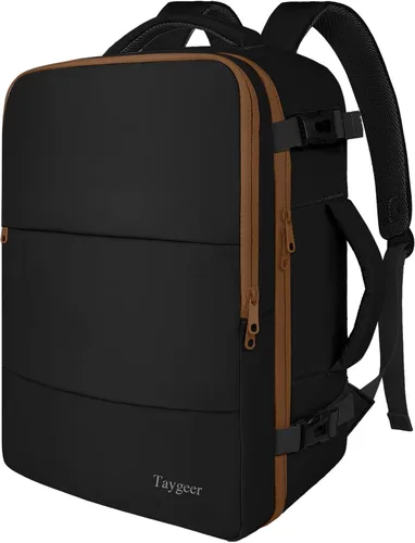 Miniatura 36 de Taygeer - Mochila de viaje para mujeres, mochila de cabina con puerto de carga USB y bolsa para zapatos, mochila TSA para laptop de 15.6 pulgadas