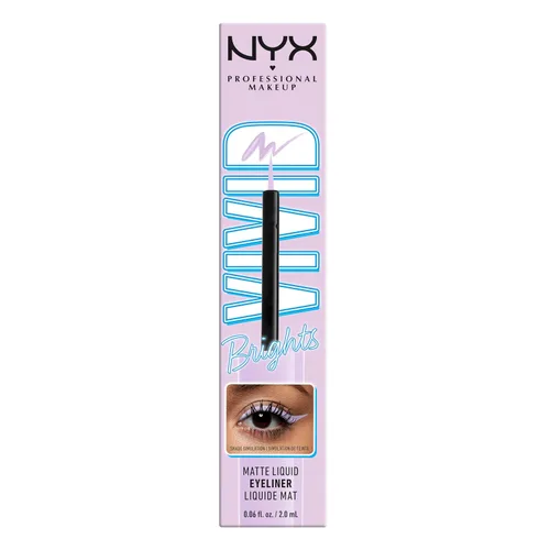 Miniatura 8 de NYX PROFESSIONAL MAKEUP Vivid Brights Delineador Líquido, Delineador de Ojos Resistente a las Manchas con Punta Precisa - Rosa Lila 07 Lila Link