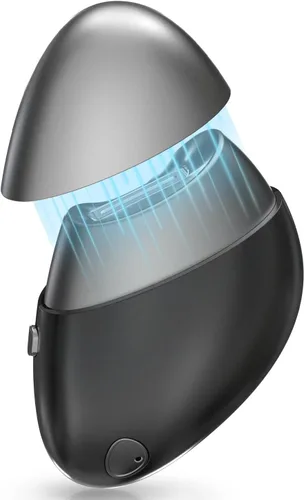 Lima de uñas eléctrica, recortadora de uñas eléctrica con cabezales de cuchilla de repuesto, 2 velocidades, cubierta magnética, almacenamiento de