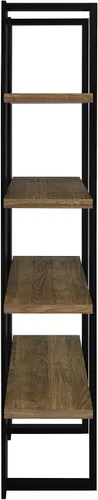 Miniatura 10 de Coaster Home Furnishings - Danbrook - MDF y laminado - Estantería de 4 estantes con acabado de doble tono y estilo contemporáneo - Oficina en casa