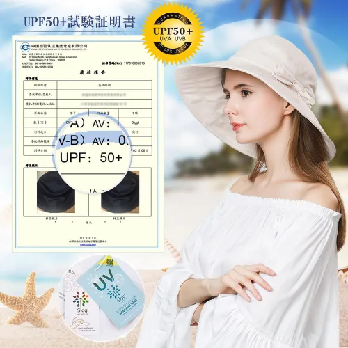 Miniatura 4 de Comhats Sombrero de verano plegable de algodón para mujer, protección UV, ala ancha, jardinería, viajes, 21.3-25.2 in