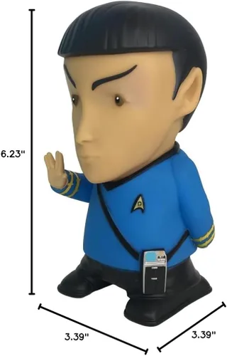 Miniatura 9 de FAMETEK Star Trek: TOS - Mr. Spock - Altavoz Bluetooth de 6 pulgadas con efectos de sonido, micrófono y citas auténticas de Spock